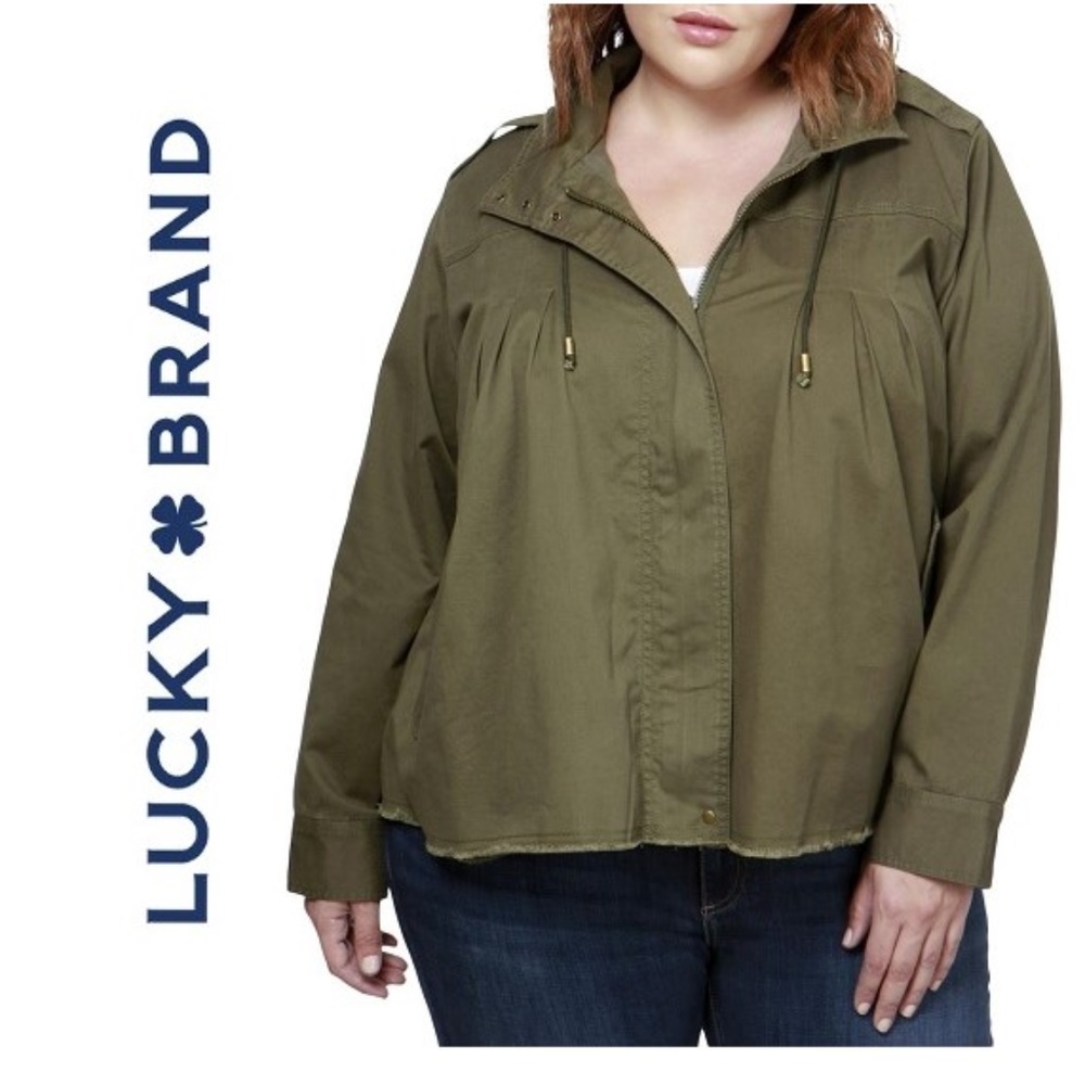 NWT LUCKY BRAND 1X Outerwear Utility Jacket Coat